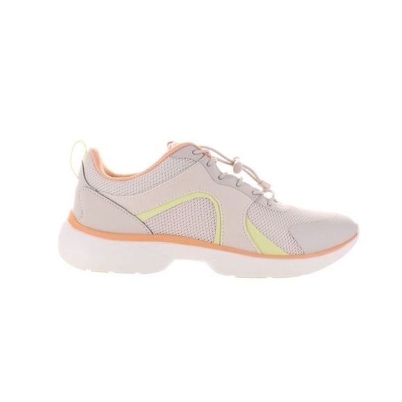 Vionic Shoes - Vionic olessa cream off white grey orange mesh lace up sneakers size 8